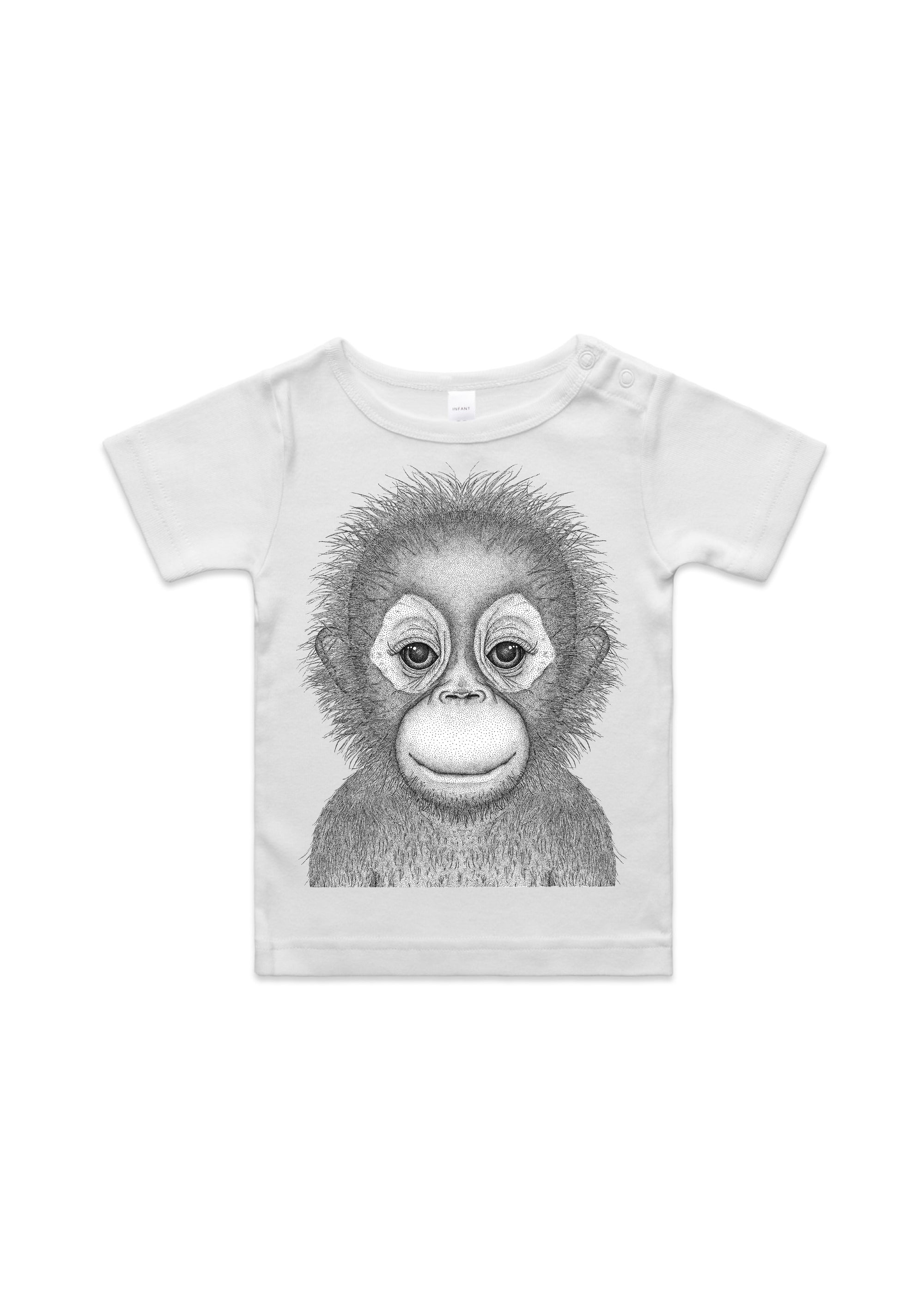 OLLIE THE ORANGUTAN- INFANT ORGANIC TEE