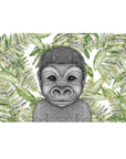 Guy the Gorilla with Fern Leaves- Full Face