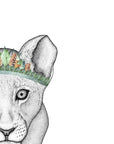 Lenny the Lion Cub with Foliage Crown