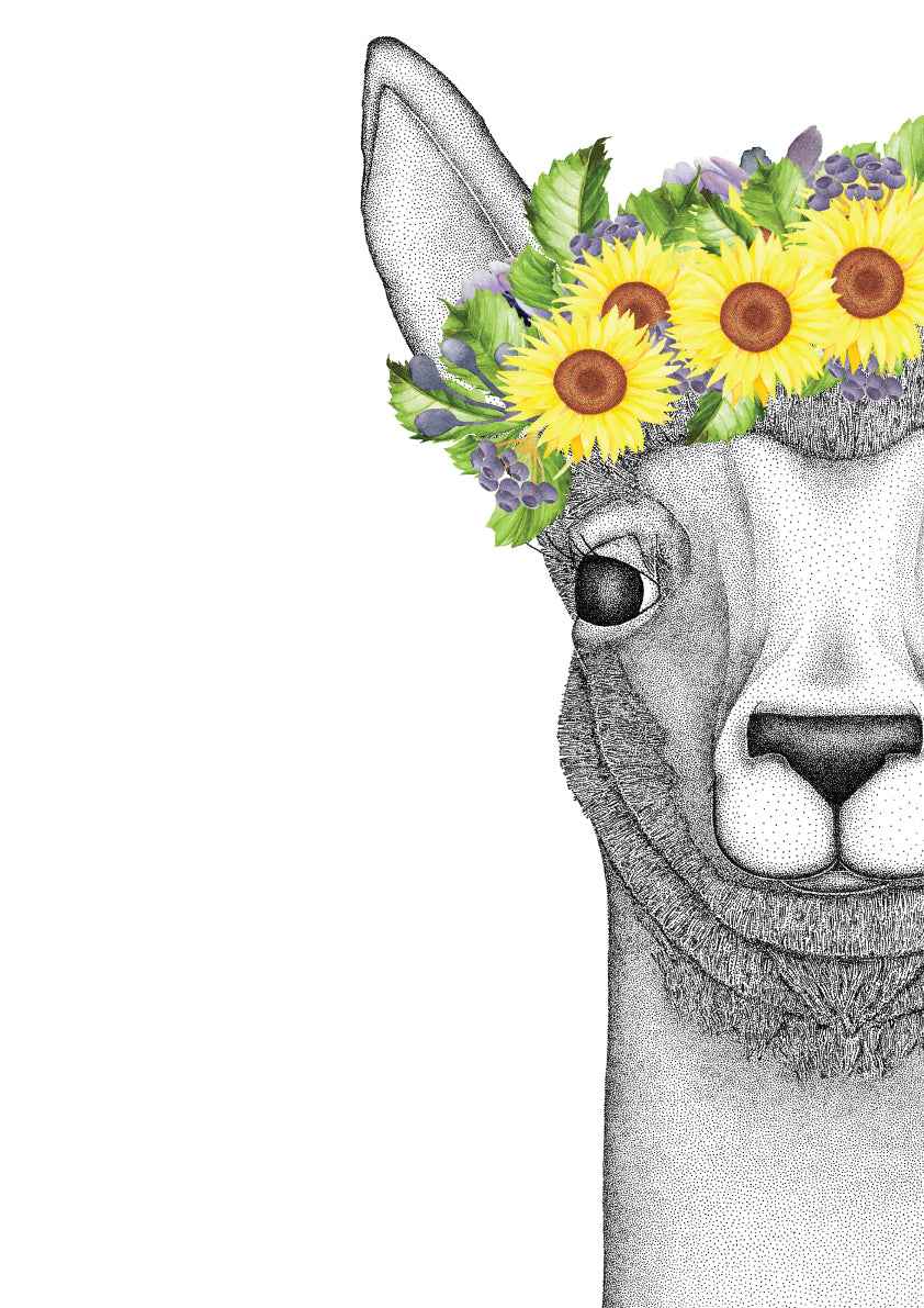 Alpaca Mexican Dried Flower Locket – Stacey Fay Designs