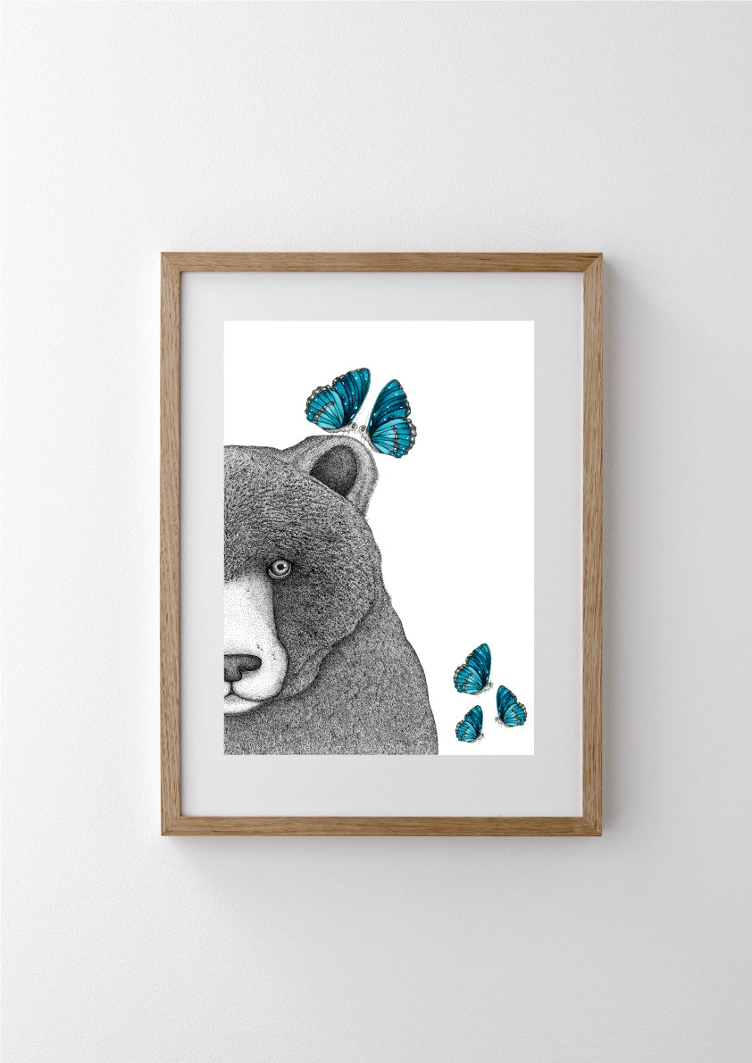 Beryl the Bear with Butterflies