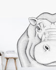 Harper the Hippo Removable Wall Decal