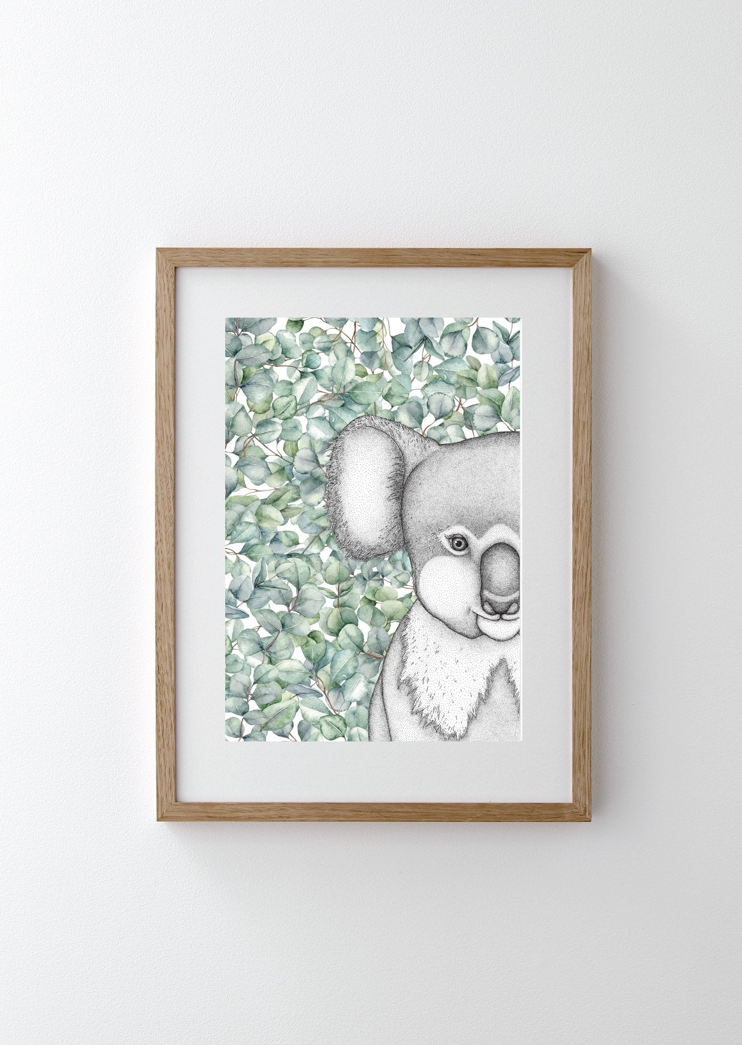 Kenneth the Koala with Eucalyptus Leaves