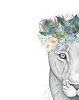 Linda the Lioness with Foliage Crown