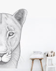 Linda the Lioness Removable Wall Decal