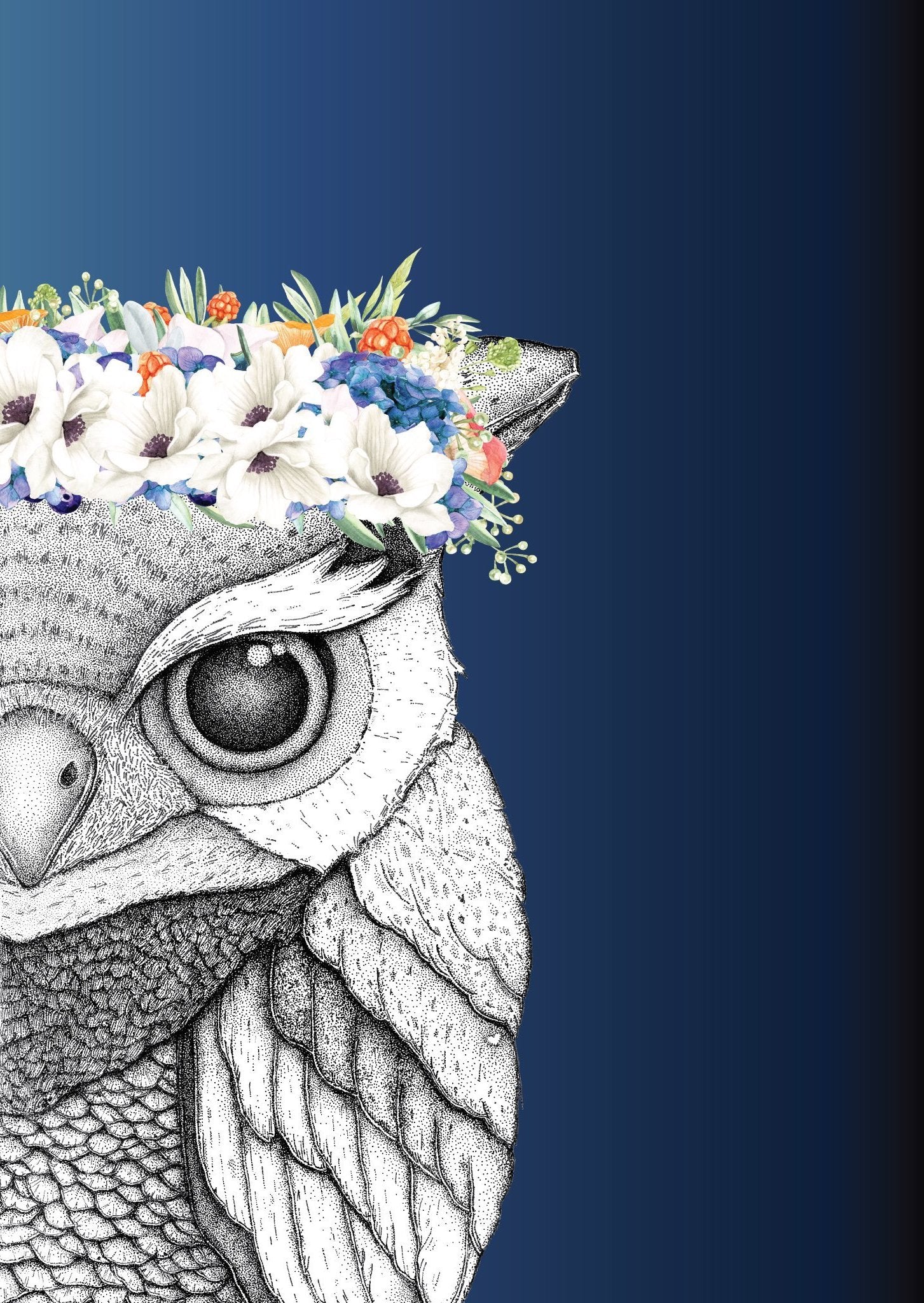 Olivia the Owl with Flower Crown