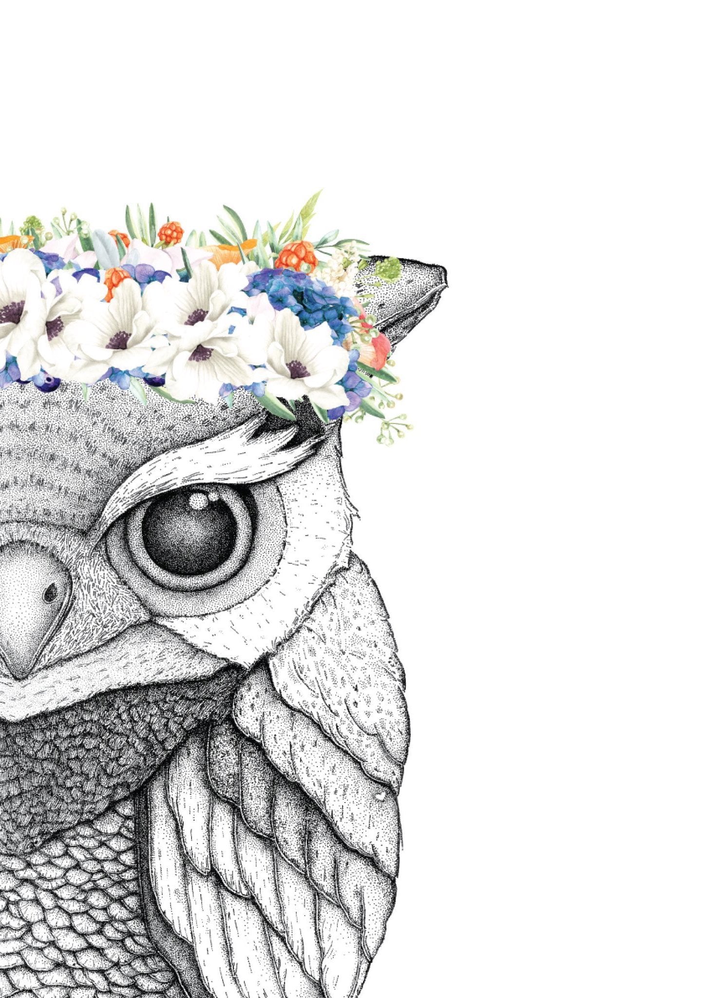 Olivia the Owl with Flower Crown