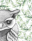 Oliver the Owl with Leaves