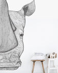 Reggie the Rhino Removable Wall Decal