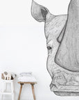 Reggie the Rhino Removable Wall Decal