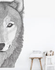 Willow the Wolf Removable Wall Decal